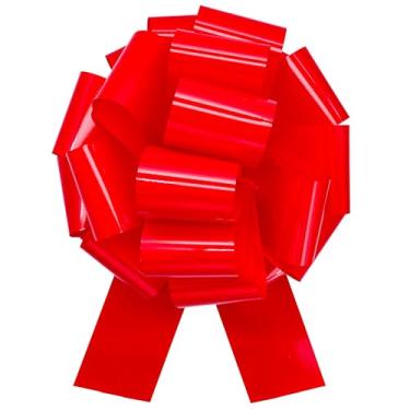 Imagem de sxvblly Laços vermelhos grandes de 30 cm, 1 laço grande para presente, arco gigante adequado para bicicletas, eletrodomésticos, caixa de presente grande, decorações de mesa e decorações de casa nova