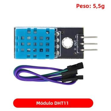 Imagem de Módulo Sensor De Temperatura E Umidade 3 Pinos KY-015 DHT-11 Para Ardu