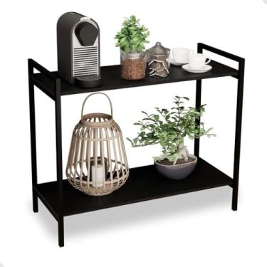 Imagem de Aparador Buffet Industrial Para Sala Recepção Cantinho Do Café Balcão Retro(Preto)