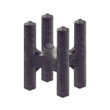 Imagem de Espaçador Plástico Tramontina Tipo Cadeirinha 25x30mm Para Ferragens Saco Com 100 Unidades