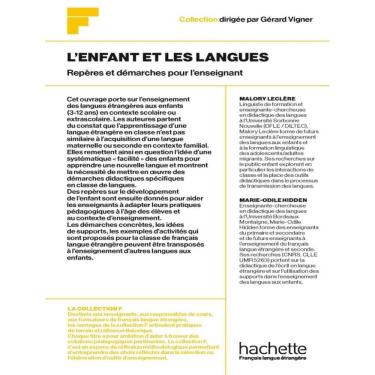 Imagem de Collection F - L´Enfant Et Les Langues: Reperes Et Demarches Pour L´Enseignant