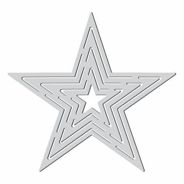 Imagem de Gabarito Estrela Patchwork Fuxico Régua Molde Acrilico