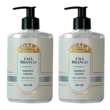 Imagem de Kit com 2 Sabonetes Líquidos Chá Branco Coala Home – 500 ml Cada – Fragrância Relaxante – Para Mãos e Corpo – Hipoalergênico