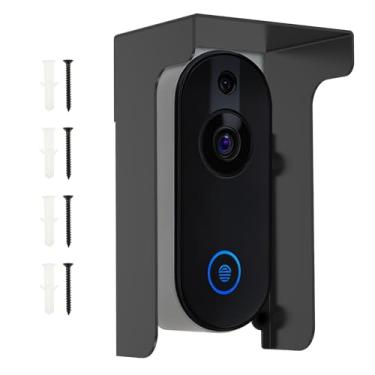 Imagem de Capa de campainha de anel, capa de chuva à prova d'água, proteção solar, capa de campainha de metal para teclado de controle de acesso, trava de impressão digital, teclado externo