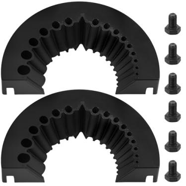 Imagem de 2 peças de afiador de broca, afiador de ângulo de plástico, acessório de moagem para polimento de broca antiga, moedor de ângulo de lâmina gigante portátil para afiar broca de 2 a 10 mm para moedor de