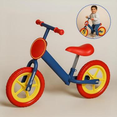 Imagem de Bicicleta De Equilibrio Balance Com Freio Aro 12 Azul e Vermelha - Jha