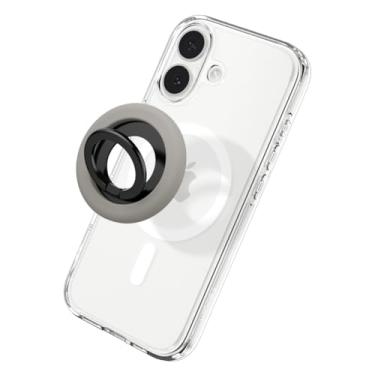 Imagem de Spigen Suporte Magnético Ajustável Nano Pop Para Celular Com Em Anel, Projetado Magsafe, Compatível Iphone Séries 16/15/14/13/12 E Capas Magsafe - Cinza Trufa