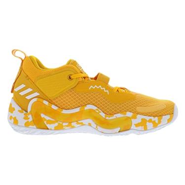 Imagem de adidas Tênis de basquete unissex D.o.n. Issue 3, Amarelo/branco., 11 Women/9.5 Men