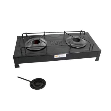 Imagem de Fogareiro Fogão A Álcool 2 Bocas Camping Roa