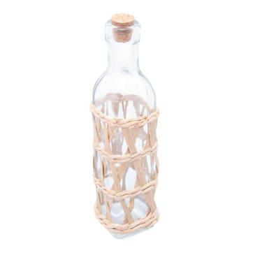 Imagem de Garrafa Wolff Para Azeite De Vidro Com Fibra Natural 300Ml