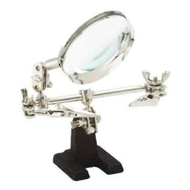 Imagem de Lupa Eletrônica De Bancada Com Suporte E Garras Jacaré - Western
