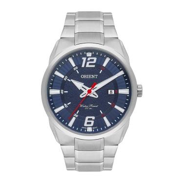 Imagem de Relógio orient mbss1461 d2sx aço prata/cinza masculino 5atm