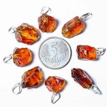 Imagem de Pingente de Topázio Rio Grande Bruto Natural em Prata 950 - 05 Unidade