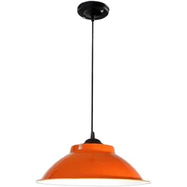 Imagem de Luminária pendente de metal moderna Industria, lustre country em V, tampa de panela simples, lustre E26 E27, base retrô, casa de fazenda, decoração moderna