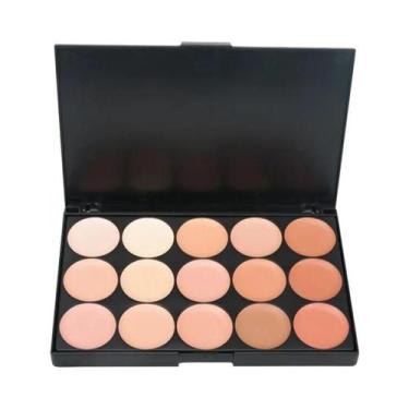 Imagem de Corretivo facial profissional, camuflagem creme, contorno paleta, 15 c