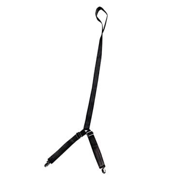 Imagem de F Fityle Calça de auxílio para vestir com clipe e puxar, ajuda a usar calças para idosos, pessoas com deficiência, mulheres grávidas, ajustável de 99 a 115 cm, preta