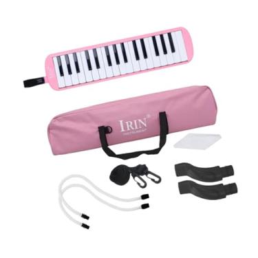 Imagem de Colaxi infantil com estojo, apresentações em grupo com pano de limpeza, brinquedo musical de teclado, fácil de tocar para crianças, estudantes, Rosa