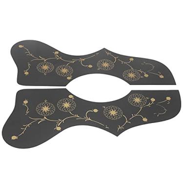 Imagem de Domary Protetor de Guitarra Picaretas Anti-riscos Placa de Proteção de Plástico Rígido para Instrumento de Cordas (Preto)