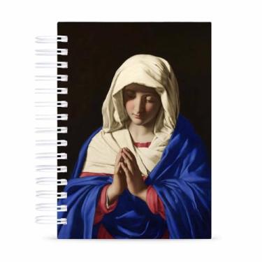 Imagem de Caderno Sem Pautas Capa Dura 100 Fls 200 Pág A5 Virgem Oração