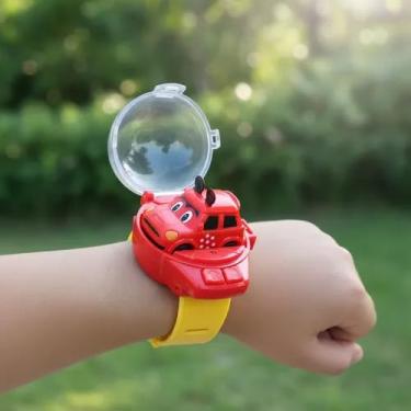Imagem de Carrinho de Controle Remoto com Relógio Infantil Car Watch – Brinquedo Recarregável USB, Controle de Pulso, Carro de Brinquedo para Crianças 3 a 12 Anos Estimula Coordenação Motora e Criatividade