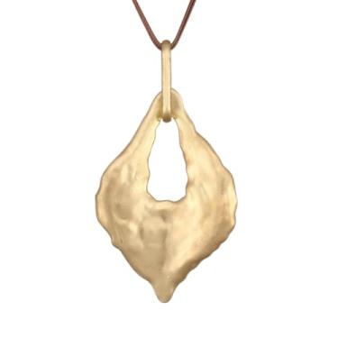 Imagem de joymiao Colar de couro para mulheres, pingente grande, gargantilha hippie, vintage, colar grosso, boêmio, para mulheres, Couro sintético, Sem Pedra Preciosa