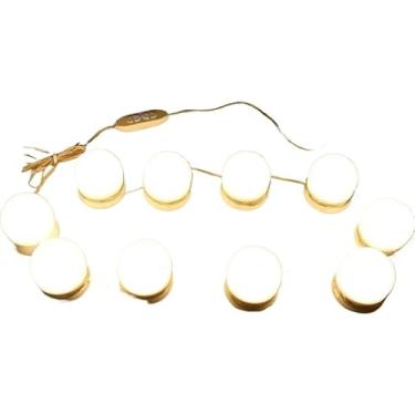 Imagem de Kit 10 Lâmpadas LED para Espelho Camarim Maquiagem 3 Cores Controle Dimmer