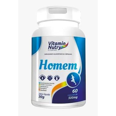 Imagem de Homem Suplemento Alimentar de Vitaminas (vit a, complexo B, cobre,zinco...) 60 cápsulas 500mg (1)
