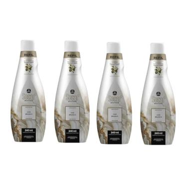 Imagem de Home Perfume Refil X 240ml - Aromatizador Ambiente - Chá Branco (Kit 4)