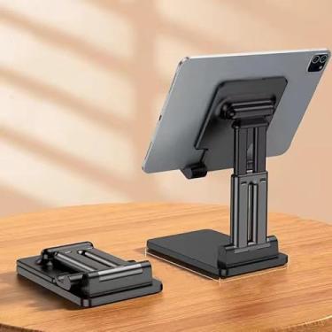 Imagem de Suporte de tablet sólido e resistente, suporte giratório de 360°, suporte de telefone ajustável, compatível com iPhone, iPad, Surface Pro, monitor portátil de 7 a 15,6 polegadas, super resistente