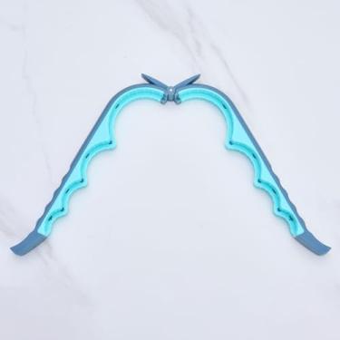 Imagem de Abridor de garrafa e frasco com várias aderências, design ergonômico, azul-petróleo e preto