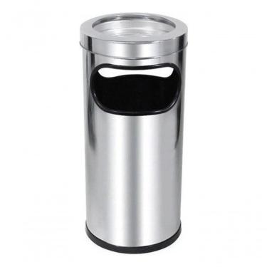 Imagem de Cinzeiro Com Lixeira Para Condomínios E Empresas - Aço Inox
