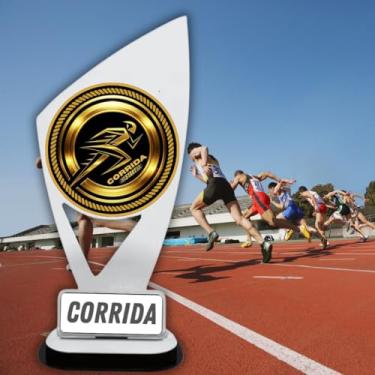 Imagem de Troféu Para Corrida De Rua Campeão speed run Acrílico Premiação Kit 3 Peça