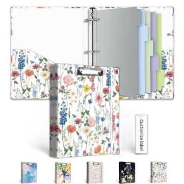 Imagem de Binder BVSSX A5 de 3 anéis de 1 polegada com prancheta e divisórias de