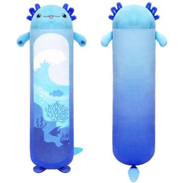 Imagem de Almofada de pelúcia KMUYSL Axolotl Long, 70 cm, presente de brinquedo 