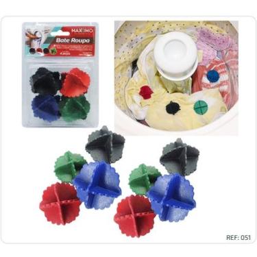 Imagem de Bola Esfera para Lavar Roupa com 4 Peças 5,5cm 051 - MAXXIMO