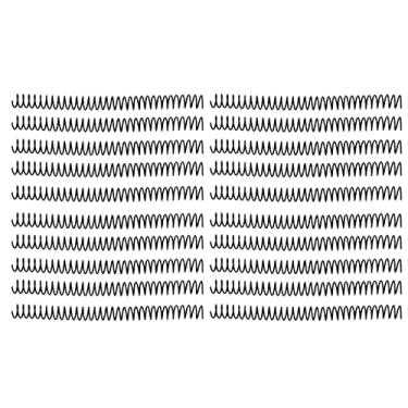 Imagem de QANYEGN 20 bobinas de ligação em espiral de plástico, bobinas de ligação em espiral, mola de fivela de ligação, 19mm 3/4 polegadas id 30 furos espirais para notebook a4 a5 (preta)