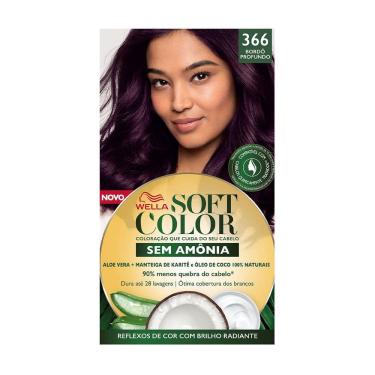 Imagem de Tintura Soft Color Sem Amônia Bordô Profundo 366 Kit