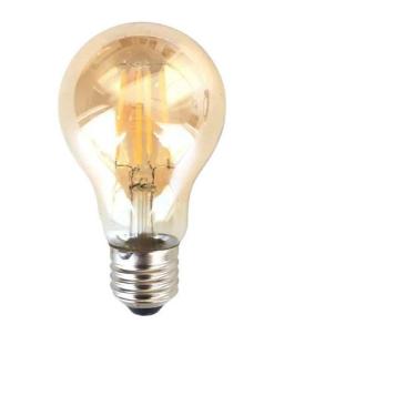 Imagem de Kit 5 Lampada Led Filamento Bulbo A60 4W 2200K Vintage E27
