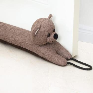 Imagem de Door Draft Stopper Marwood Bear, urso fofo de poliéster de 32 cm