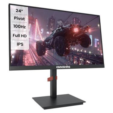 Imagem de Monitor Concórdia Gamer P2402 24'' IPS 100hz Full HD VGA HDMI Com Ajus