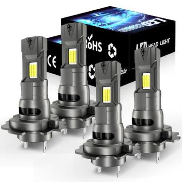 Imagem de Kit de luz de neblina LED gigididi H7 6000K, ventilador impermeável, p