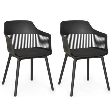 Imagem de Kit Com 2 Cadeiras Para Sala De Jantar Marcela Preto