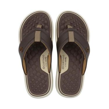 Imagem de Chinelo de Dedo Cartago Dubai 12575, Marrom, 41