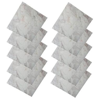 Imagem de Placa Adesiva 3D Marmore Kit 10 uni Autocolante Papel de Parede Decoraçao Obra Reforma Casa Cozinha Banheiro Ambiente