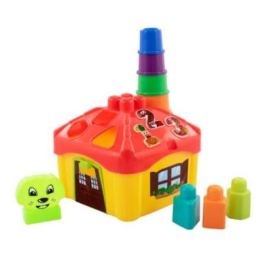 Imagem de Casinha De Brinquedo Infantil Com Atividades Brincadeiras Educativas 1