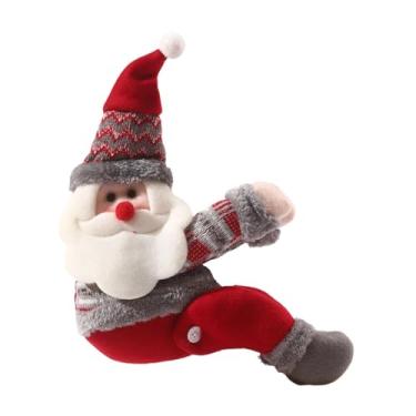 Imagem de Vaveren Prendedor de Cortina de Natal com Fivela, Enfeite de Desenho Animado, Boneco de Natal Criativo, para Cortinas de Janela de Quarto Levemente Decoradas, Papai Noel