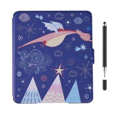 Imagem de Akacy Capa com padrão pintado para Amazon Kindle geração 8ª (versão 2016), modelos SY69JL. fina e leve, à prova d'água (18)