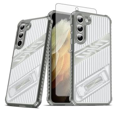 Imagem de Asuwish Capa de celular para Samsung Galaxy S23 Plus S23+ 5G com protetor de tela de vidro temperado e suporte rígido à prova de choque acessórios S23plus 23S + S 23 23+ SM-S916U 16.8 cm feminino
