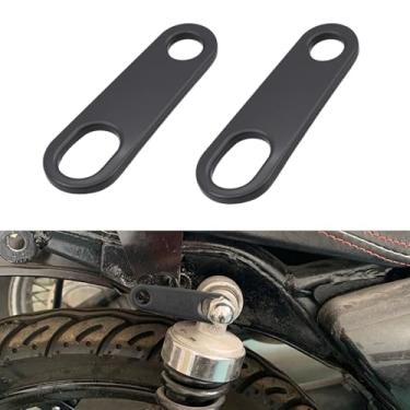 Imagem de HQRNYP Suporte de montagem de seta traseiro para motocicleta, suporte de lâmpada de motocicleta, suporte de montagem de seta reto de 10 mm, suporte de realocação de luz indicadora para quadriciclo de