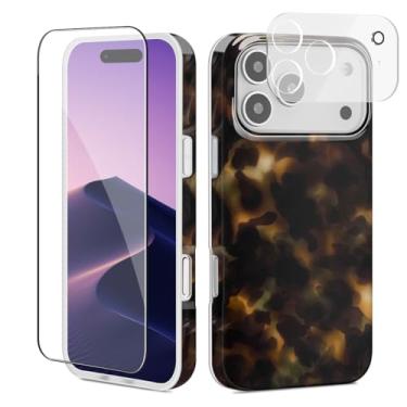 Imagem de GEQCDBN Capa compatível com iPhone 17 Pro, capa protetora de TPU (poliuretano termoplástico) à prova de choque e estética para mulheres e meninas de 6,3 polegadas, multicolorida